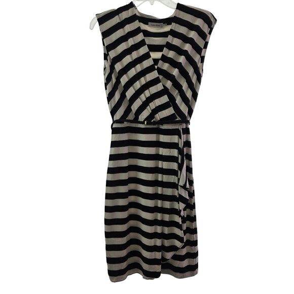 Calvin Klein Women’s V-Neck Wrap Front Sleeveless Dress –Size 4 - Picture 2 of 11